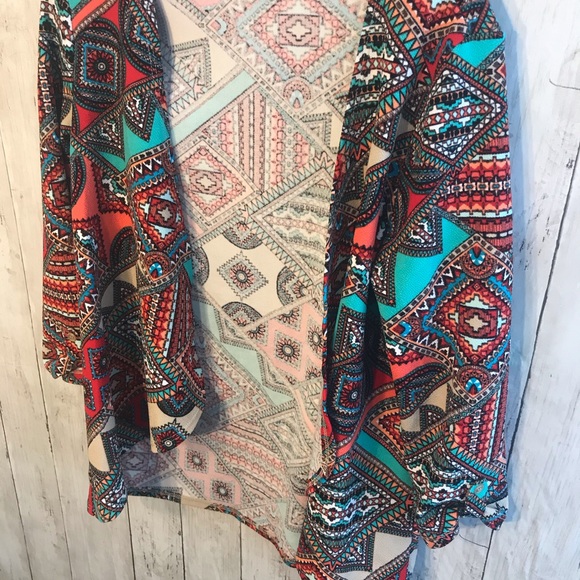 Claudia Ev Colorful Cover Up Size Petite Small - Picture 3 of 7